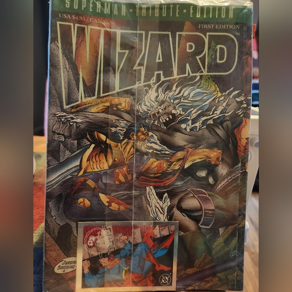 Wizard Superman Tribute Edition First Edition Comic Book New and Sealed